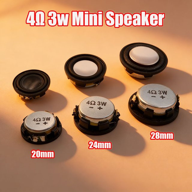 YuXi Mini-Lautsprecher 1 Zoll Breitband-Audiolautsprecher mit Neodym-Magnet 3W 4 Ohm für DIY Heimkino Projekte - Bild 1