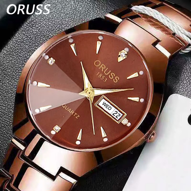 ORUSS Armbanduhr Edelstahl, Quarz, Unisex - Bild 4