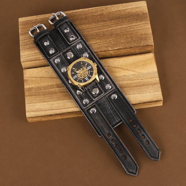 onthelevel Uhrenarmband Rindsleder, Punk, Herren - Bild 1