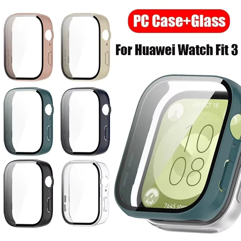 Huawei Schutzhülle und Glas für Huawei Uhr Fit 3 Fit 4, Pink, Silikon - Bild 6