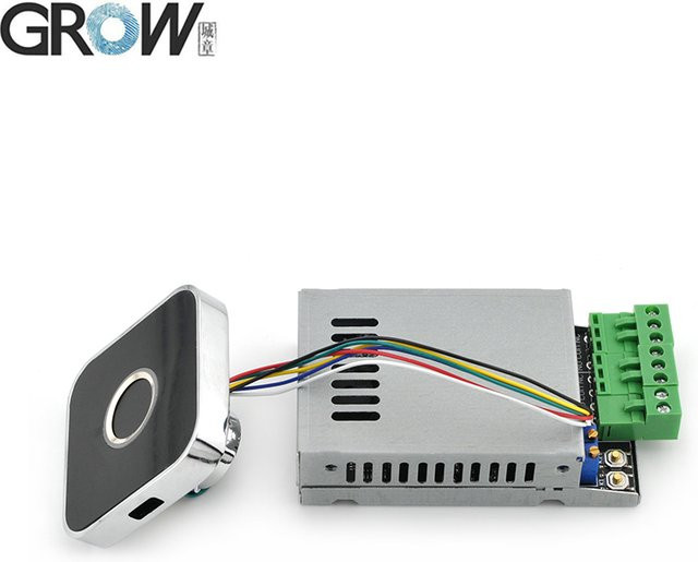 GROW R502-AW Fingerabdruck-Zugangskontrollplatine mit Zwei-Relais K220 DC10-24V und Admin/Benutzer-Funktion, selbstverriegelnd mit 0,5s-60s Verzögerung - Bild 1