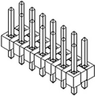 Molex Stiftleiste Standard mit 2 Reihen 879142016 im Tray - Bild 1