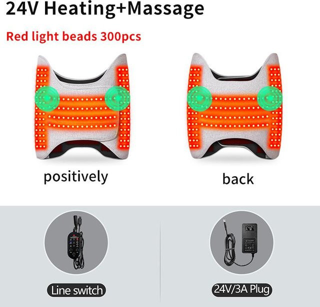 Elektrisches Hüftmassagegerät mit Wärmetherapie und Multi-Vibrations-Kneten - Bild 1