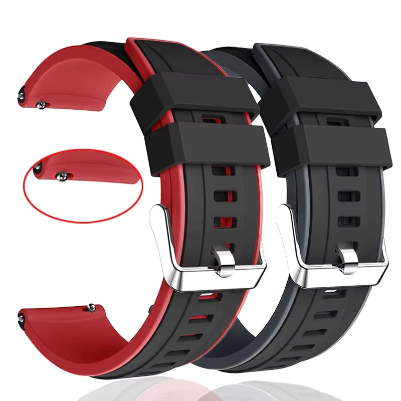 Haylou Uhrenarmband, Silikon, 22 mm, Schwarz, Unisex - Bild 1