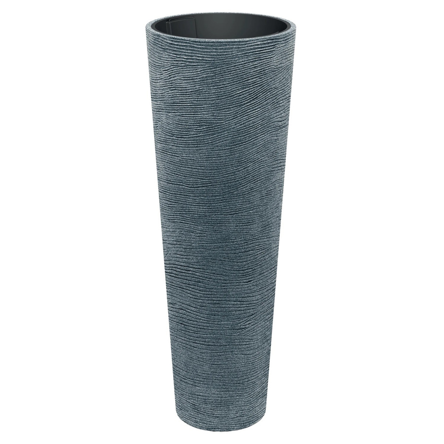 Prosperplast Blumentopf Tubra Schlank Hoch Schwarz Granit Durchmesser: 48 cm, Höhe: 135 cm - Bild 2