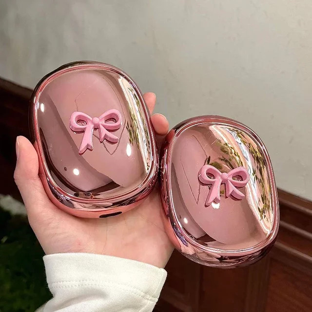 INS Mode 3D Bogen Schutzhülle für Apple AirPods Max in Rosa - Bild 1