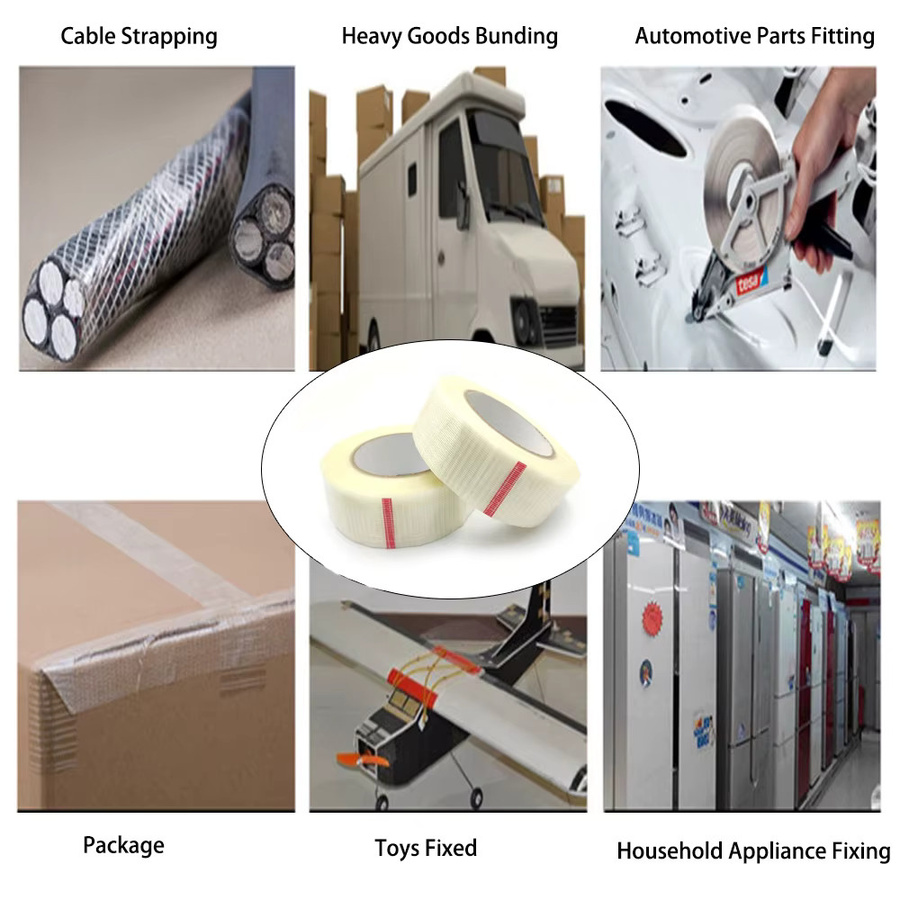 TCF PACK Transparentes Filamentband Bidirektionales Gitterband Hochbelastbares Verpackungsband aus Kunststoff - Bild 4