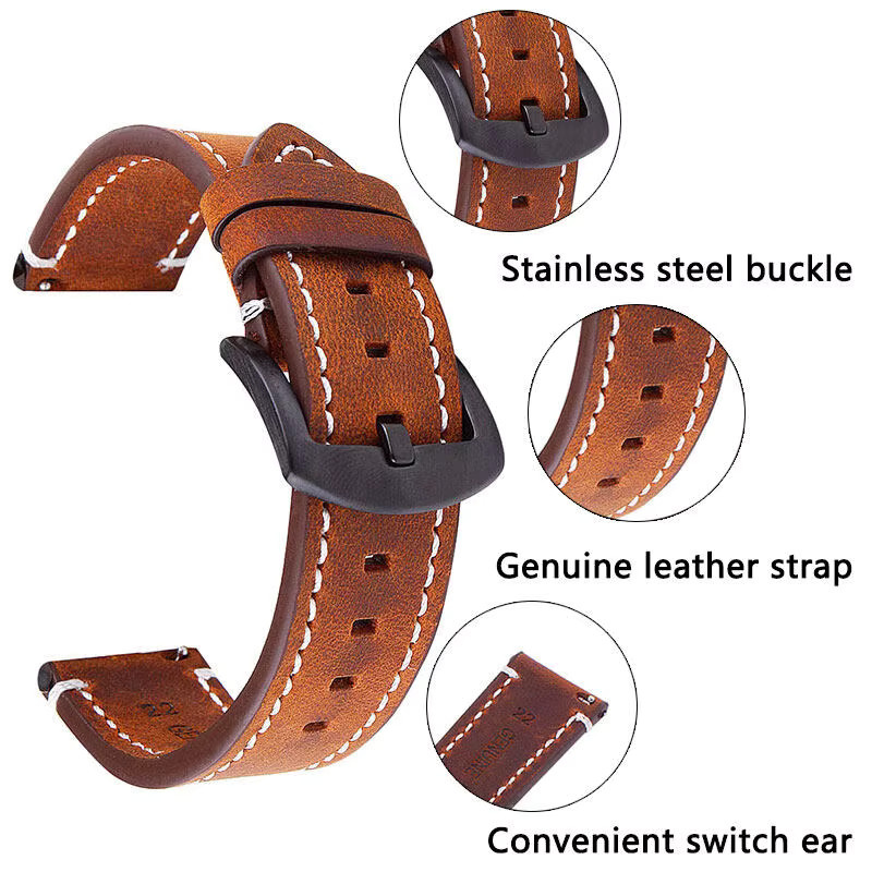 Aotelayer Uhrenarmband Retro-Kalbsleder, Unisex - Bild 3