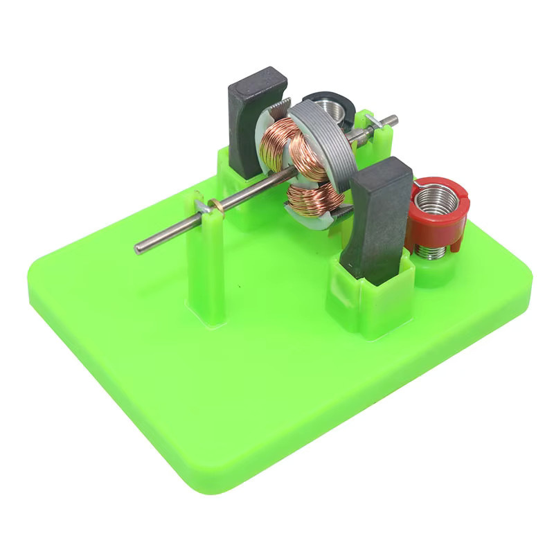 PYWNJU Motor-Modell Offener DC-Kleinmotor, Physik-Experiment Demonstrationsausrüstung, Kunststoff, Grün - Bild 2