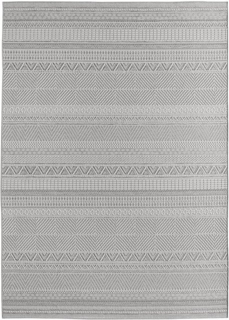 Ayyildiz Outdoorteppich DESERT in Grau mit geometrischem Design, UV-beständig und pflegeleicht, Breite: 240 cm, Tiefe: 340 cm - Bild 1