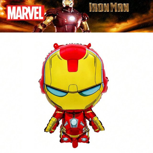 Marvel Avengers Iron Man Aluminiumfolien-Ballon, 1 Stück, gelb - Bild 1