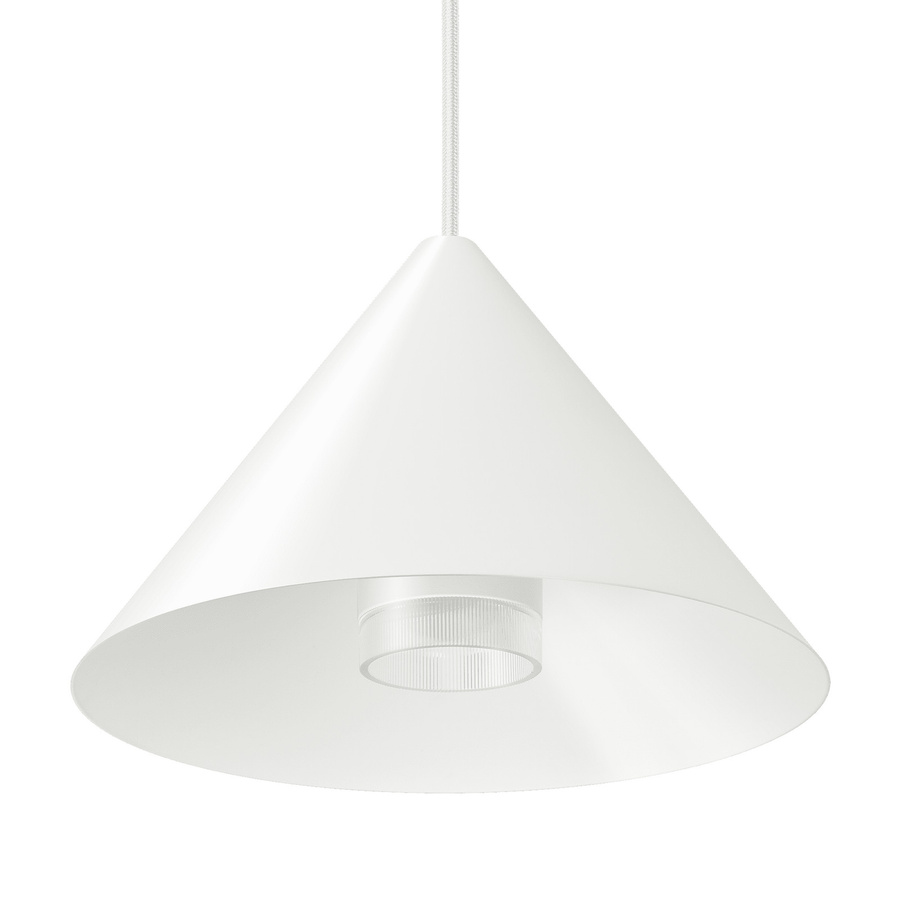 Luxvenum Pendelleuchte Elégance in Mattweiß aus Aluminium mit dimmbarer LED und CCT-Steuerung - Bild 1