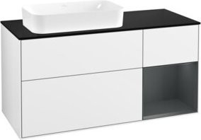 V&B Waschtischunterschrank Finion in Weiß lackiert, B/T: 120 x 60 cm - Bild 1