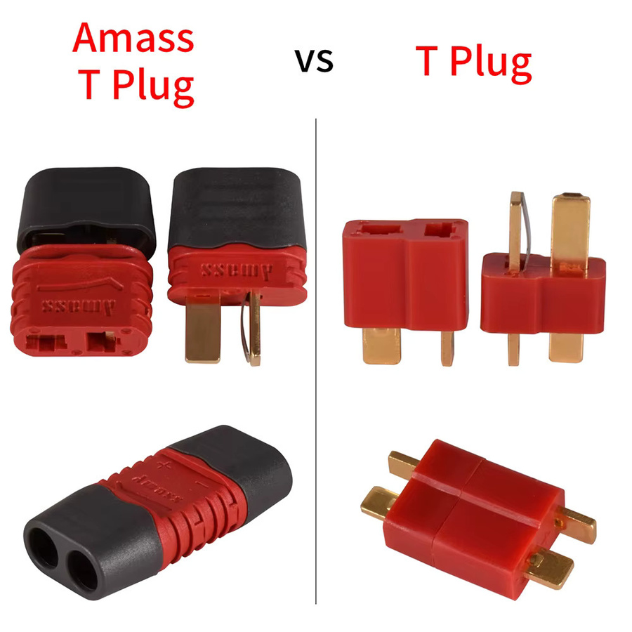 Amass XT30U XT60H XT60 XT30 XT90 T-Stecker Rundsteckverbinder männlich und weiblich - Bild 3