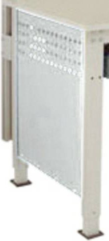 Manuflex LZ3350.7035 ESD Seitenblende für UNIVERSAL Standard ESD-Arbeitstische, Grau, B: 60,6 cm, H: 53,8 cm, für Tischtiefe 80 cm - Bild 1