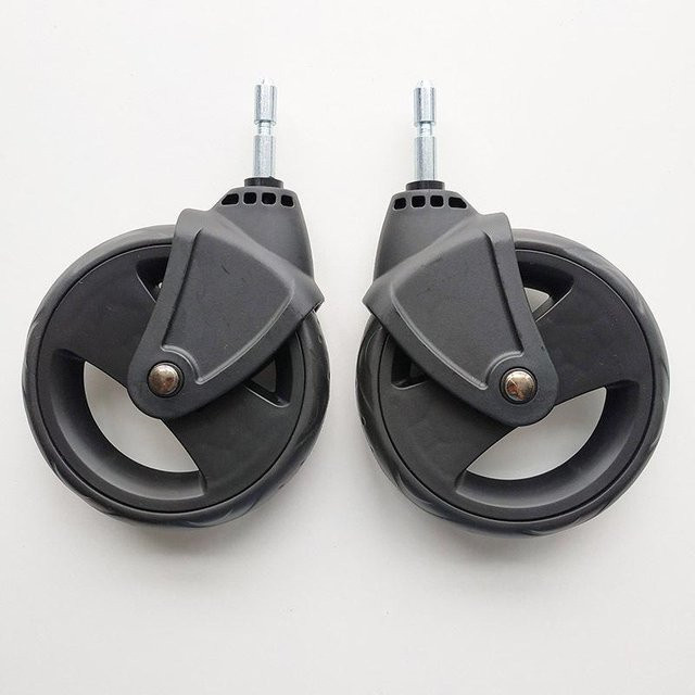 Doona 4-in-1 Kinderwagen Ersatzrad-Set für Vorder- und Hinterräder in Schwarz aus Kunststoff - Bild 1