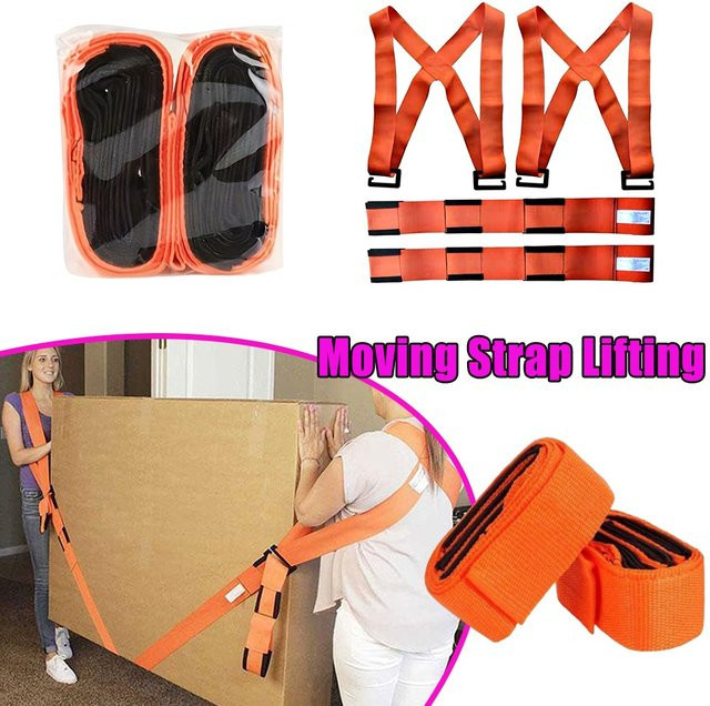 Robuste Cam Buckle Befestigungsgurte in Orange für schwere Gegenstände und Möbelgeräte - Bild 1
