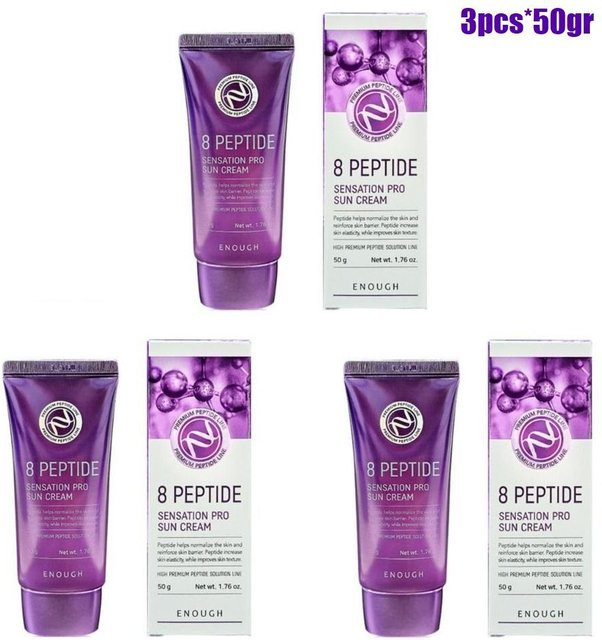 GENUG 8 Peptid Sensation Pro Sonnencreme SPF50+, 50g, mit Peptiden und Niacinamid - Bild 1
