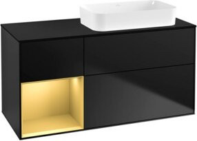V&B Waschtischunterschrank Finion in Blau Lacquer, B/T: 120 x 60 cm - Bild 1
