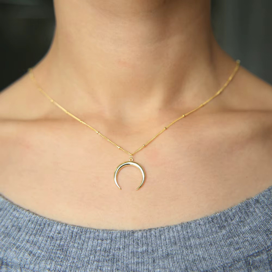 sdzstone Halskette Mondanhänger, 925 Sterling Silber, Damen - Bild 2