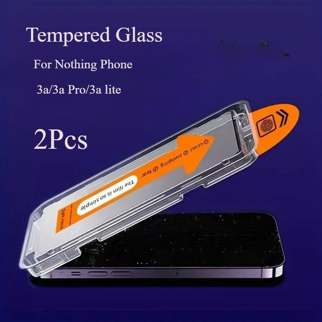 2 Stück Displayschutzfolie aus gehärtetem Glas mit oleophober Beschichtung für Nothing Phone 3a lite und 3A Pro, transparent - Bild 1