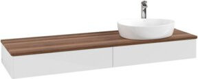 V&B Waschtischunterschrank Antao ohne Frontstruktur in Weiß lackiert, B/T: 160 x 50 cm - Bild 1