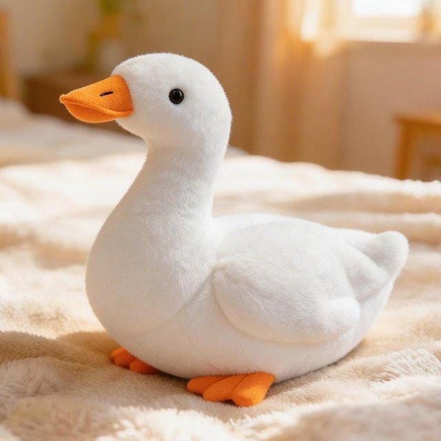 Yiran toy Enten Plüschtier, Weiß, 25cm - Bild 1