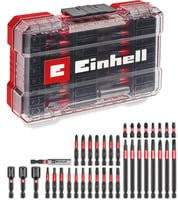Einhell Impact-Bit-Set M-Case, 38-teilig, aus Edelstahl in Rot und Transparent - Bild 1