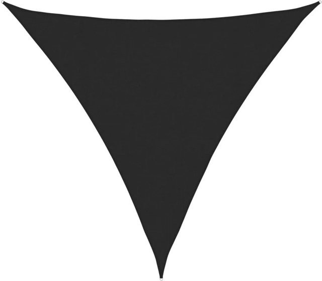vidaXL Sonnensegel dreieckig aus HDPE in Schwarz, B/B/B: 4 x 4 x 4 m - Bild 1