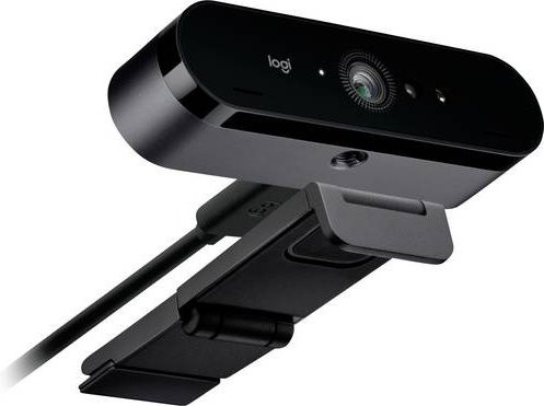 Logitech Brio 4K UHD Webcam in Schwarz mit Klemmhalterung - Bild 1