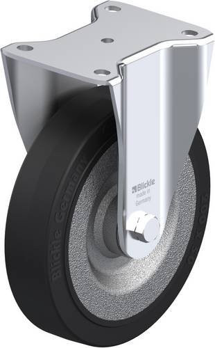 Blickle 3673 BH-SE 200K Bockrolle aus verzinktem Stahl, Farbe: Anthrazit, Rad-Durchmesser: 20 cm, Tragfähigkeit: 600 kg - Bild 1