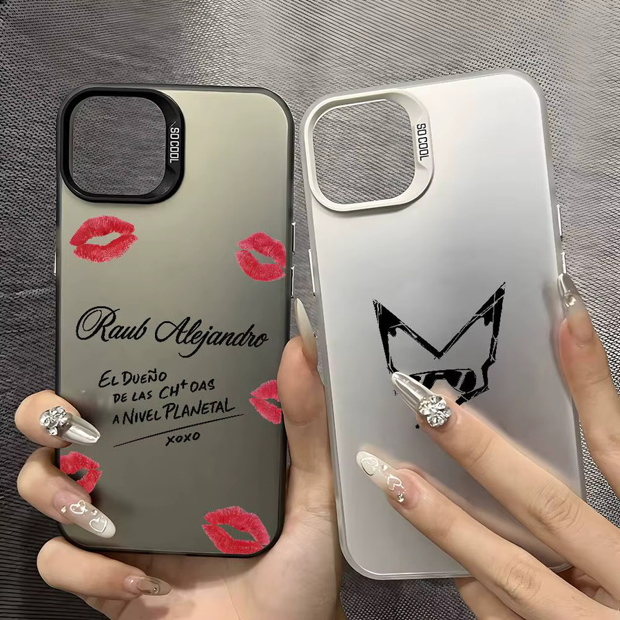 Handyhülle Rapper Rauw Alejandro für iPhone 11 bis 17 Pro Max in Schwarz Lila Matt Laser Metallic Aurora Design - Bild 3