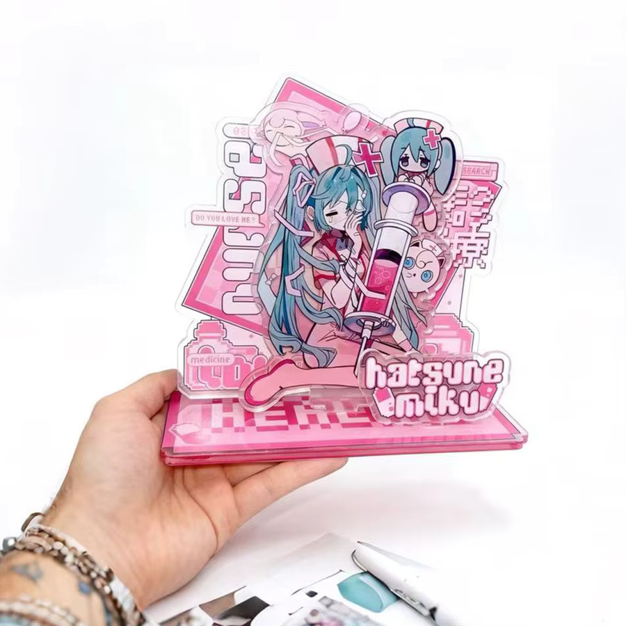 Bandai Miku Anime-Zubehör, Acryl-Standfigur, 2-teiliges Set - Bild 2