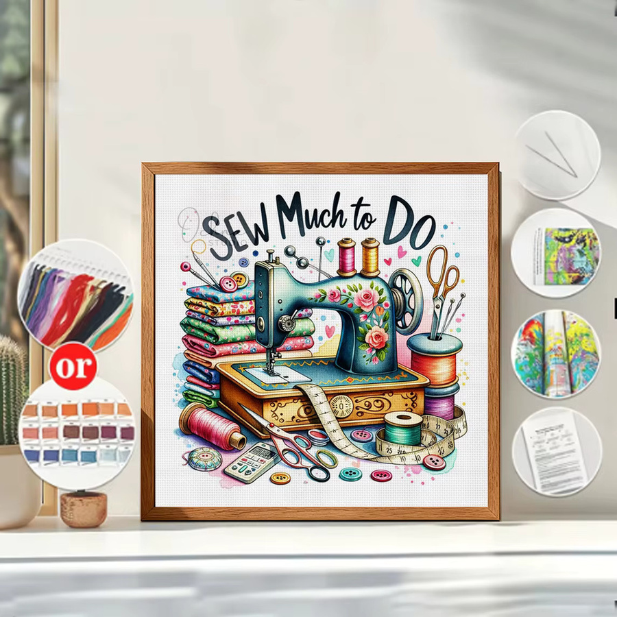 Joy of Sewing Kreuzstich-Set zum Selbermachen, 11CT-Stickerei, Multicolour, B/H: 36 x 36 cm - Bild 3