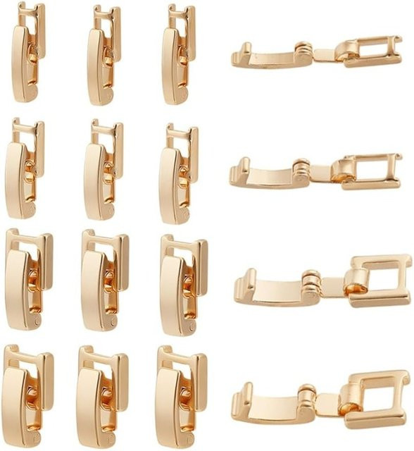 Uhrenarmband-Verschlüsse und Halsketten-Verlängerungen, 24 Karat vergoldet, Gold, Unisex - Bild 1