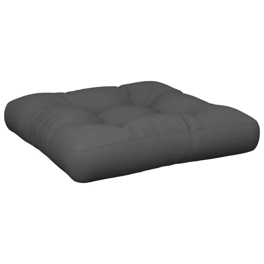 vidaXL Palettenkissen Anthrazit aus Polyester, B/T/H: 58 x 58 x 10 cm, UV-beständig und wasserabweisend - Bild 2