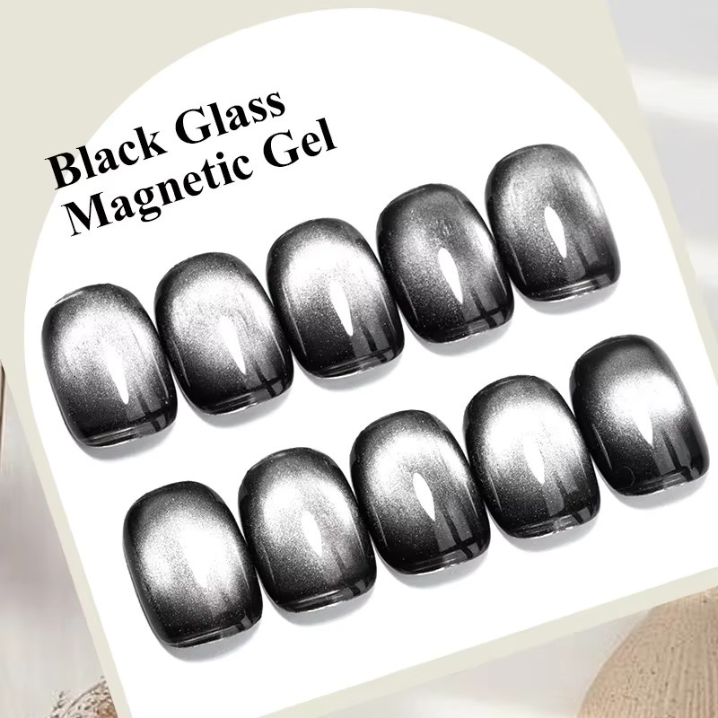MTSSII Magnetisches Nagelgel Dunkles Kaffeeglas, 7 ml, Schimmernd - Bild 5