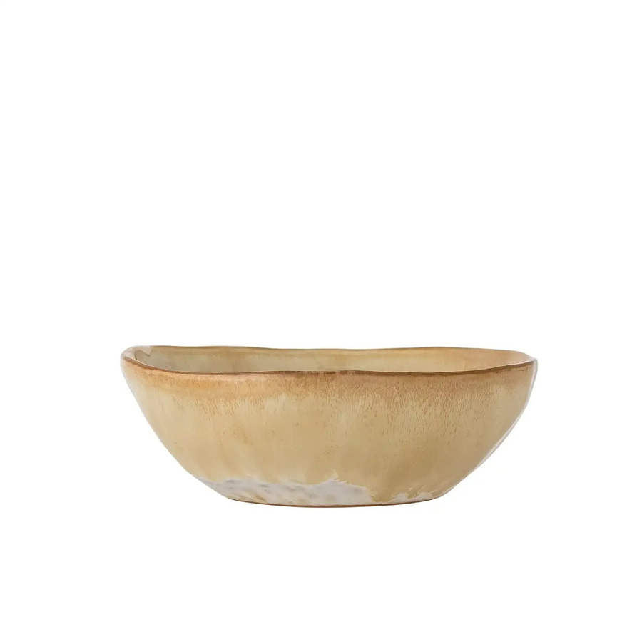 Bloomingville Schale Nara aus Steingut in Beige, Durchmesser: 13 cm - Bild 1