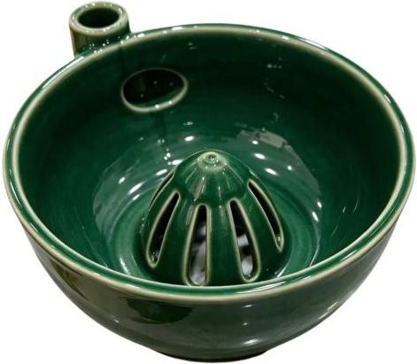 Fengteng Keramik Beerenwaschschale mit hydraulischem Vortex-System und Ablauf in Grün - Bild 1