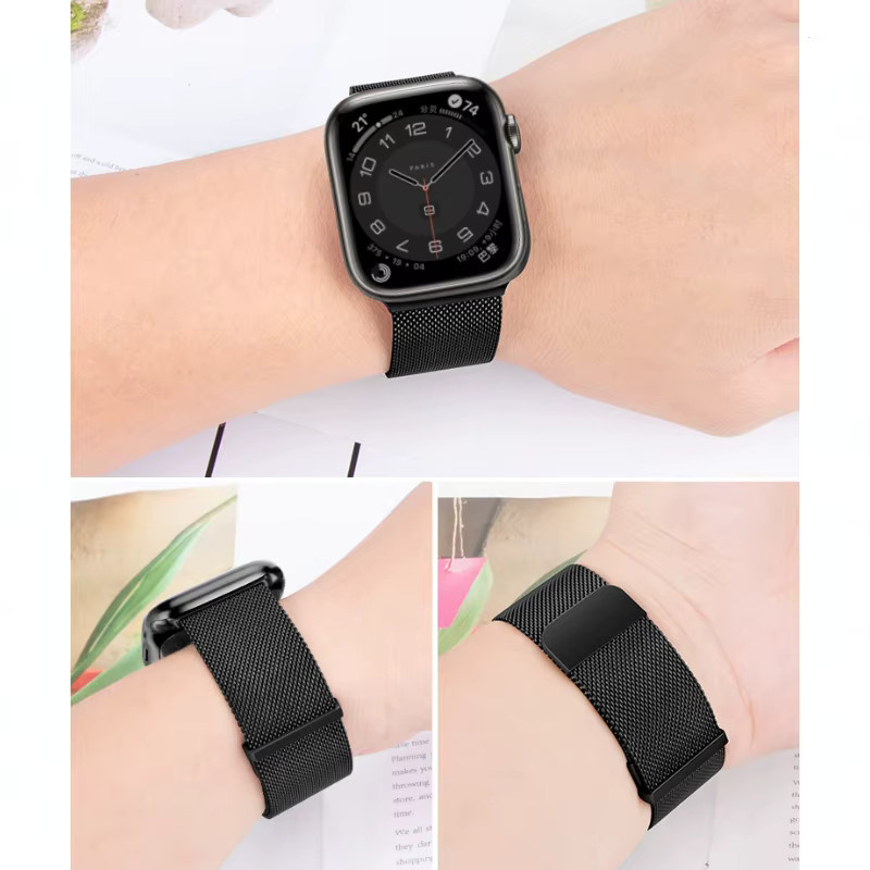 Milanese Loop Uhrenarmband Edelstahl, Unisex - Bild 5