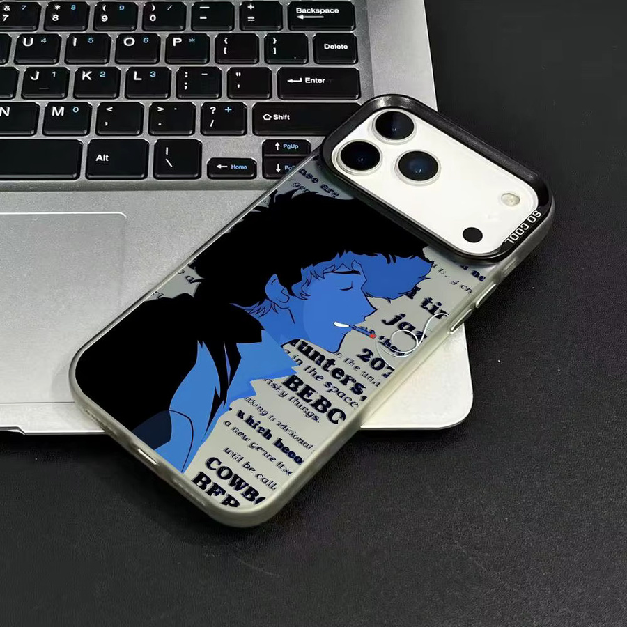 Cowboy Bebop Anime Handyhülle für iPhone 17 16 15 14 13 12 11 Pro Max Matte Laser Aurora stoßfeste Schutzhülle in Multicolour - Bild 3