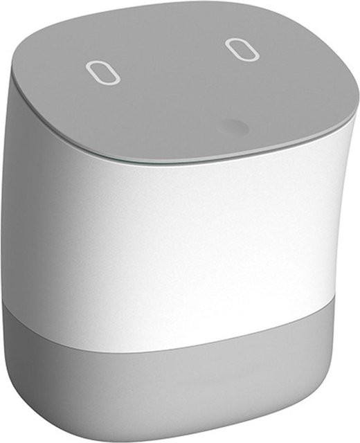 OutsideWorld Mini-Mülleimer mit Deckel und abnehmbarer Arbeitsplatte in Grau - Bild 1