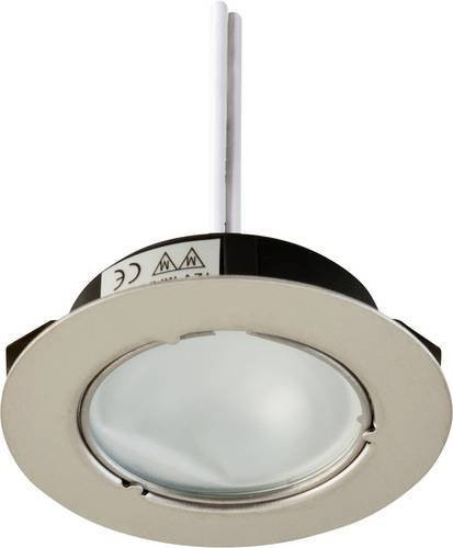 EVN Einbauleuchte Halogen G4 20W in Edelstahl Silber rund - Bild 1