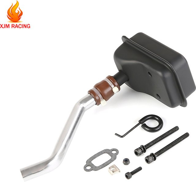 Metall-Schalldämpfer- oder Auspuffrohr-Set, 1:5, Metall, Zubehör - Bild 1
