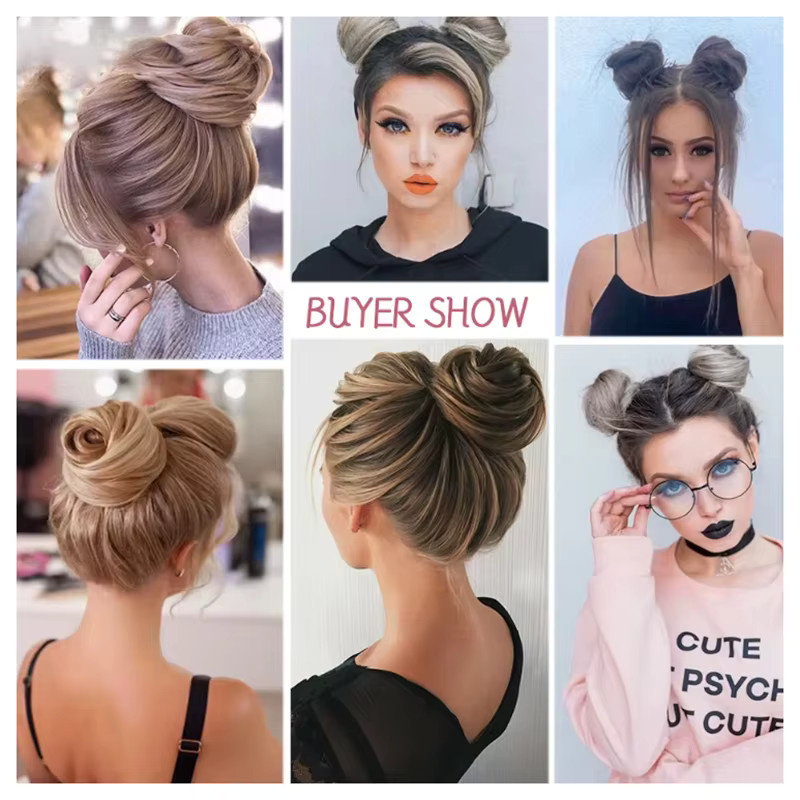 Synthetischer Chignon Haarteil, künstlicher Haarknoten für Damen - Bild 4