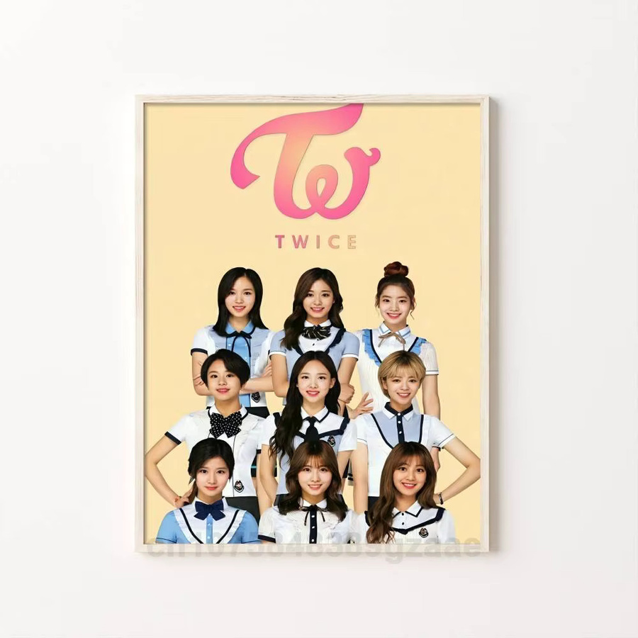 Kayou Kpop Twice Poster Kunstdruck im Anime-Stil, Mehrfarbig, Papier, Rechteckig - Bild 5