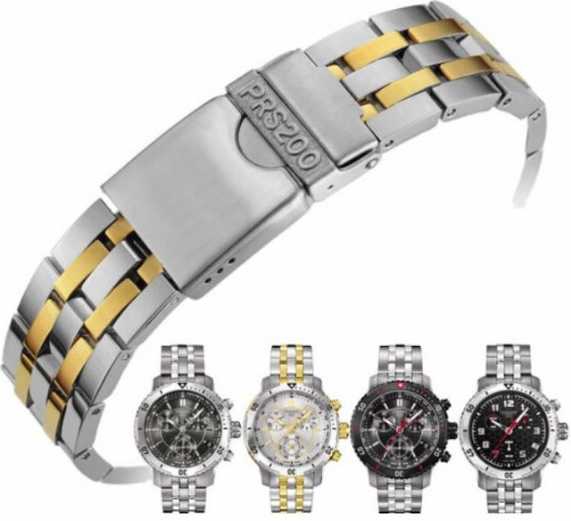 Tissot Uhrenarmband Edelstahl, Bicolor, 19 mm, Herren - Bild 1