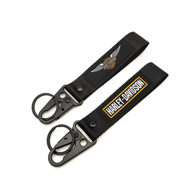Harley Davidson Schlüsselanhänger, Stickerei, Motorrad Lanyard - Bild 2