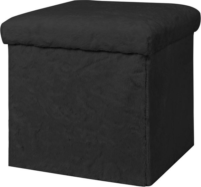 POCOline Soft Body Sitzhocker in Schwarz, Stoff, B/T/H: 38 x 38 x 38 cm - Bild 1