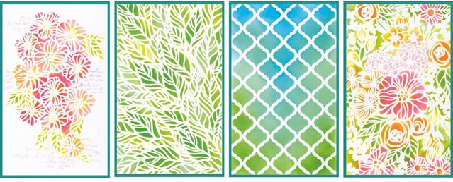 Sizzix Stencil Set Botanicals - Bild 1